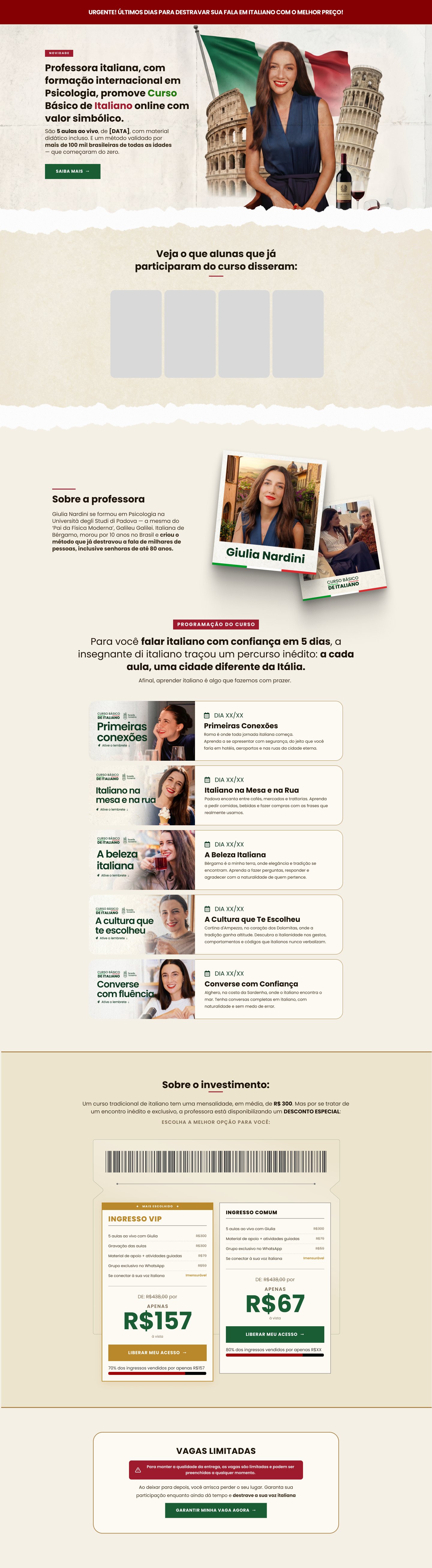 Itália da Giulia — projeto completo